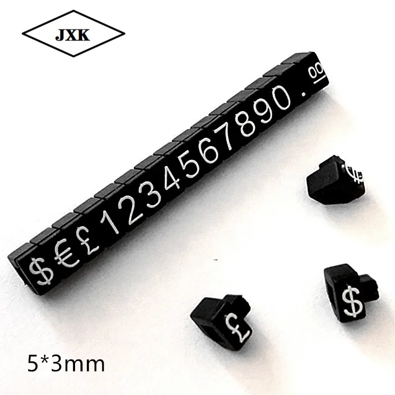 1pcs Price Cubes Dollar Euro Adjustable Snap Number Digit Stick Phone Watch Jewelry Snack Food Counter Display Stand Sign Tags jewelry number price tag set store display plastic dollar euro pound retail shop clothes phone laptop showcase counter 3x5mm