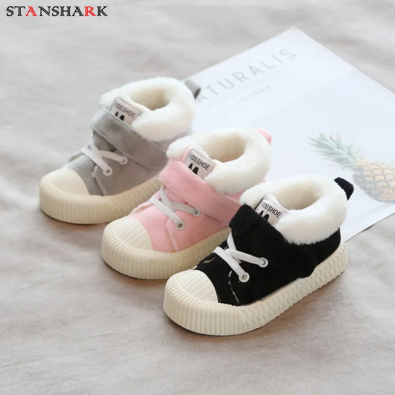 New Winter Baby Girl Boy Infant Toddler Plush Boots Thickening Snow Soft Bottom Non-Slip Warm Child Kids Shoes | Мать и ребенок