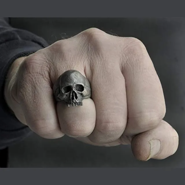 Bague tête de mort ténèbres