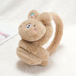 Cute Warm Earmuffs Ear Warmer Earmuffs Winter Plush Rabbit Ear Muffs Earcap Kids Ear Cover Protector Earmuffs Girls 2021 New