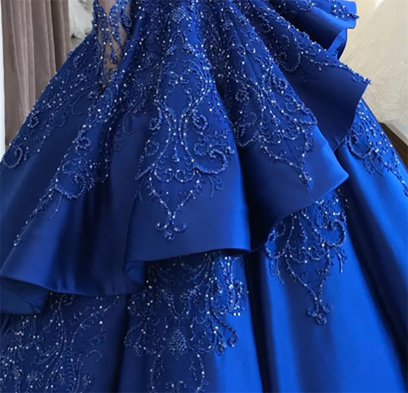SWEMILE Custom Made Sexy Long Draped Evening Dress With Crystal Luxury Sweatheart Neck Party Dresses Tiered Robe de Soiree