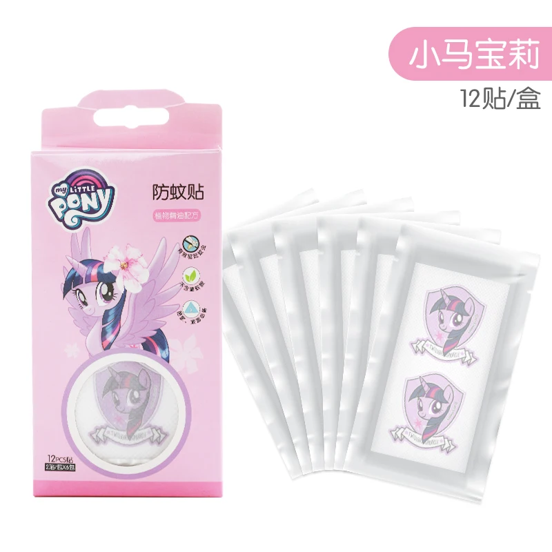 

Cartoon Pony 12pcs/lot Mosquito Repellent Patches Stickers Non Toxic Pure Essential Oil Keeps Insects Far Away Camping Travel