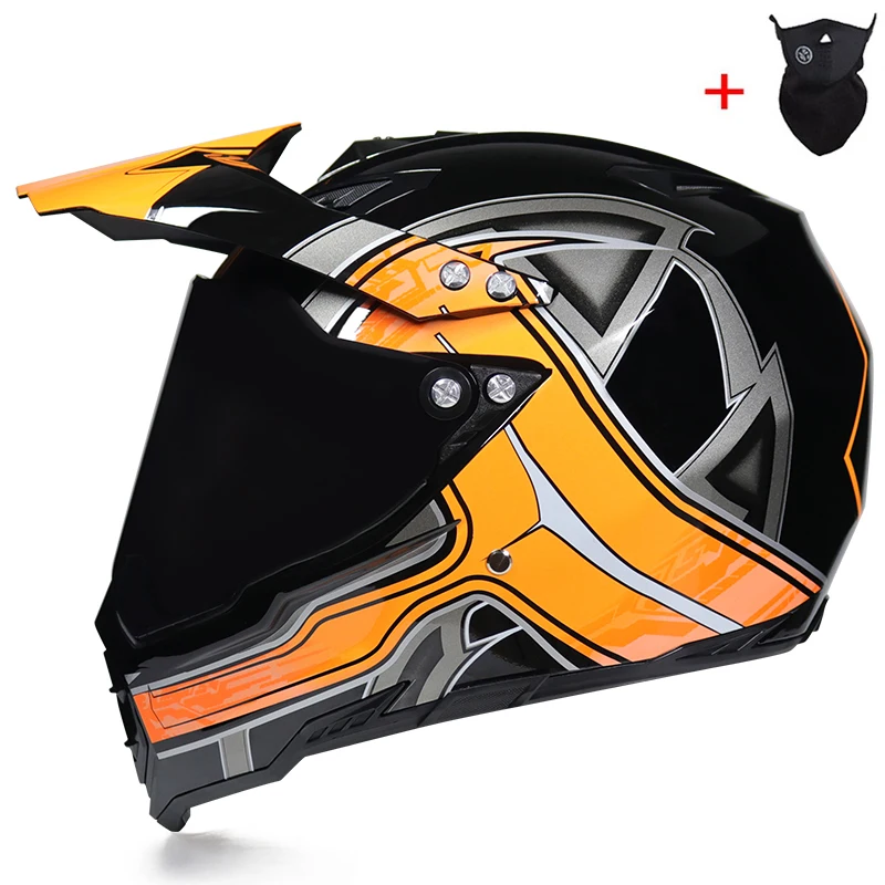 MSUEFKD внедорожный мото rcycle шлем с солнцезащитным козырьком moto-Cross moto cross шлем с двойным щитком racing moto - Цвет: b3b