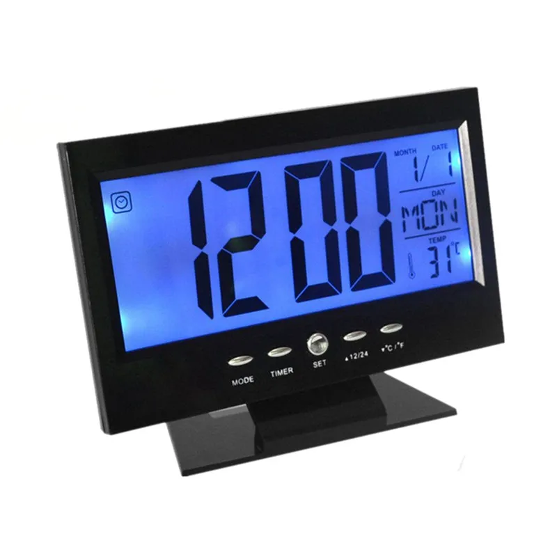 Электронный цифровой ЖК-дисплей настольные часы контроль температуры и влажности часы термометр гигрометр Погодный прогноз настольные часы
