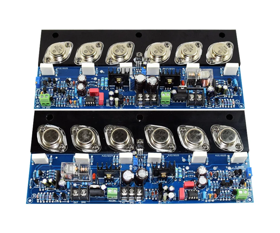 AIYIMA 1 пара Золотой герметичный ламповый усилитель 60 Вт Amplifiercador HIFI класс силовой усилитель труба MJ15024G MJ15025G 2SA1930 2SC5171