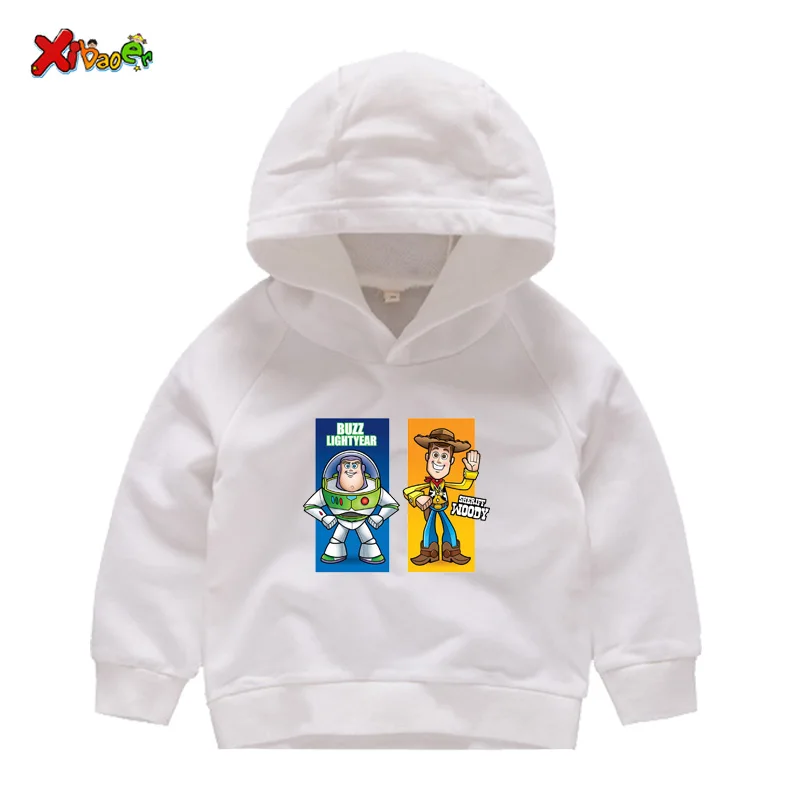 Одежда Woody Buzz футболка с игрушкой толстовки с капюшоном для маленьких мальчиков, 4 истории детский свитер детская модная забавная Одежда для мальчиков и девочек