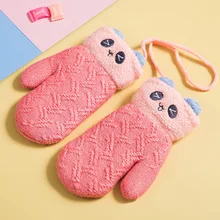 M103-1, новые милые теплые перчатки, зимние Бархатные детские перчатки, прямые поставки от производителя