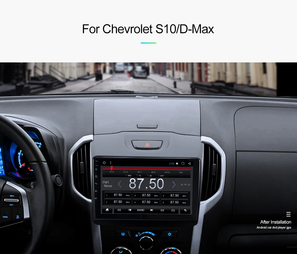 Discount uniway android 8.1 car dvd for Chevrolet S10 ISUZU D-MAX 2015-2018 car radio gps navigation  with steering wheel Navigation GPS 3