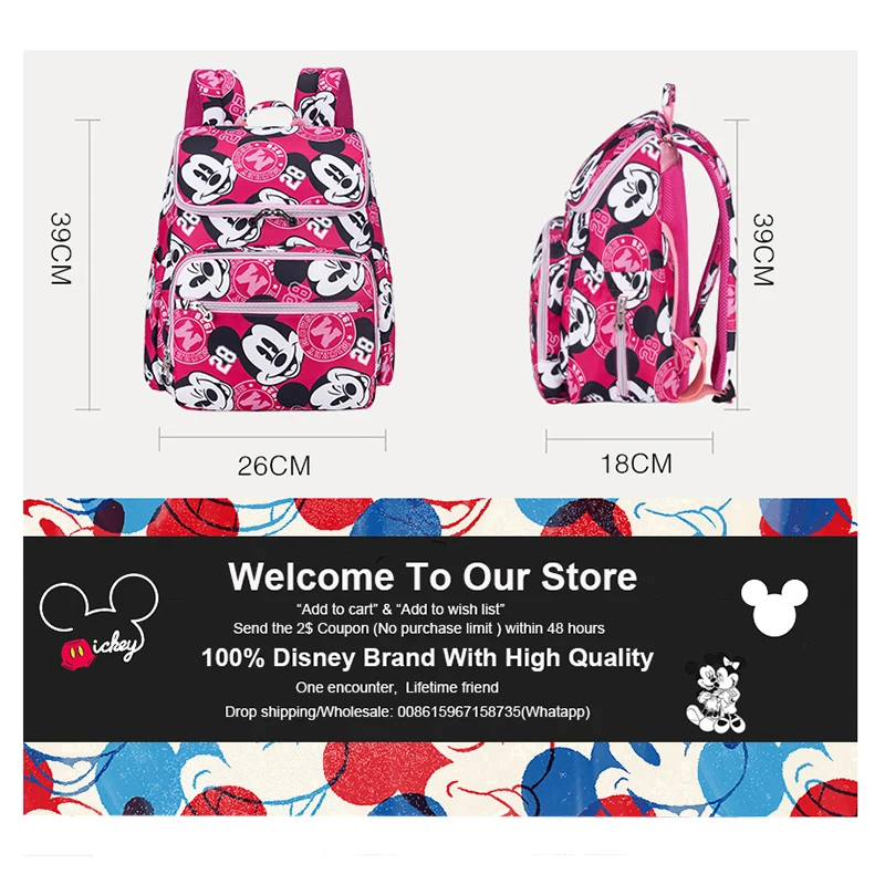 Сумка для мам disney, сумка для детских подгузников, сумка для мам, сумка для детских колясок, подвесная сумка, большая емкость, Детский рюкзак для путешествий, сумка для ухода