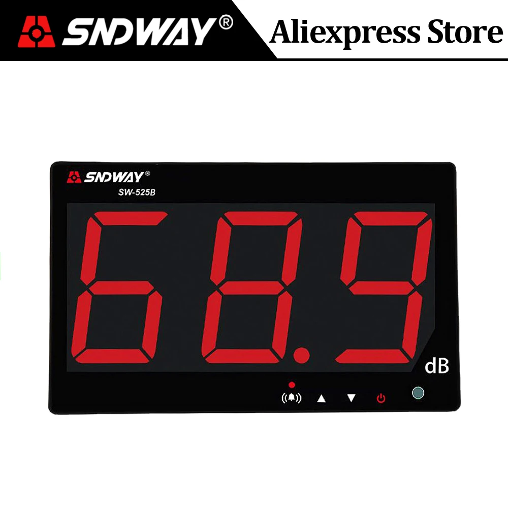 New  SNDWAY Wall Mounted Digital Sound Level Meter Data Store Audio Noise Level db Decibel Monitor Teste