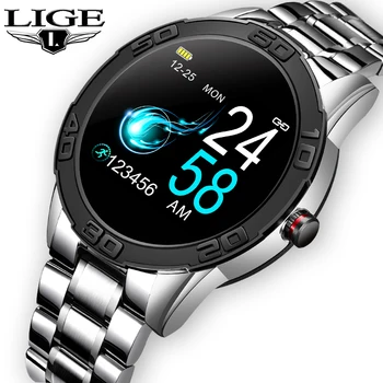 

LIGE Fitness Tracker Smartwatch Android Bracelet Blood Pressure Oxygen Sport Passometer Fashion Ip68 Waterproof for Heart Rate