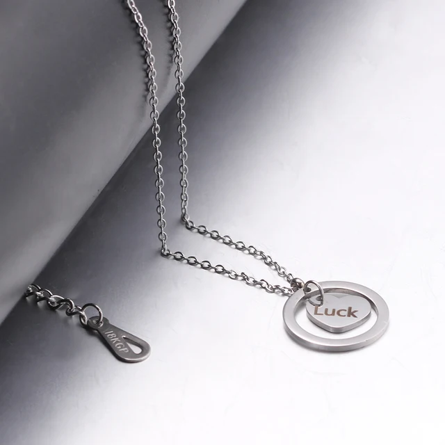 Collana Personalizzata Con Iniziale - Cuore &amp; Lettere A-Z In Argento 925 - Regalo Perfetto