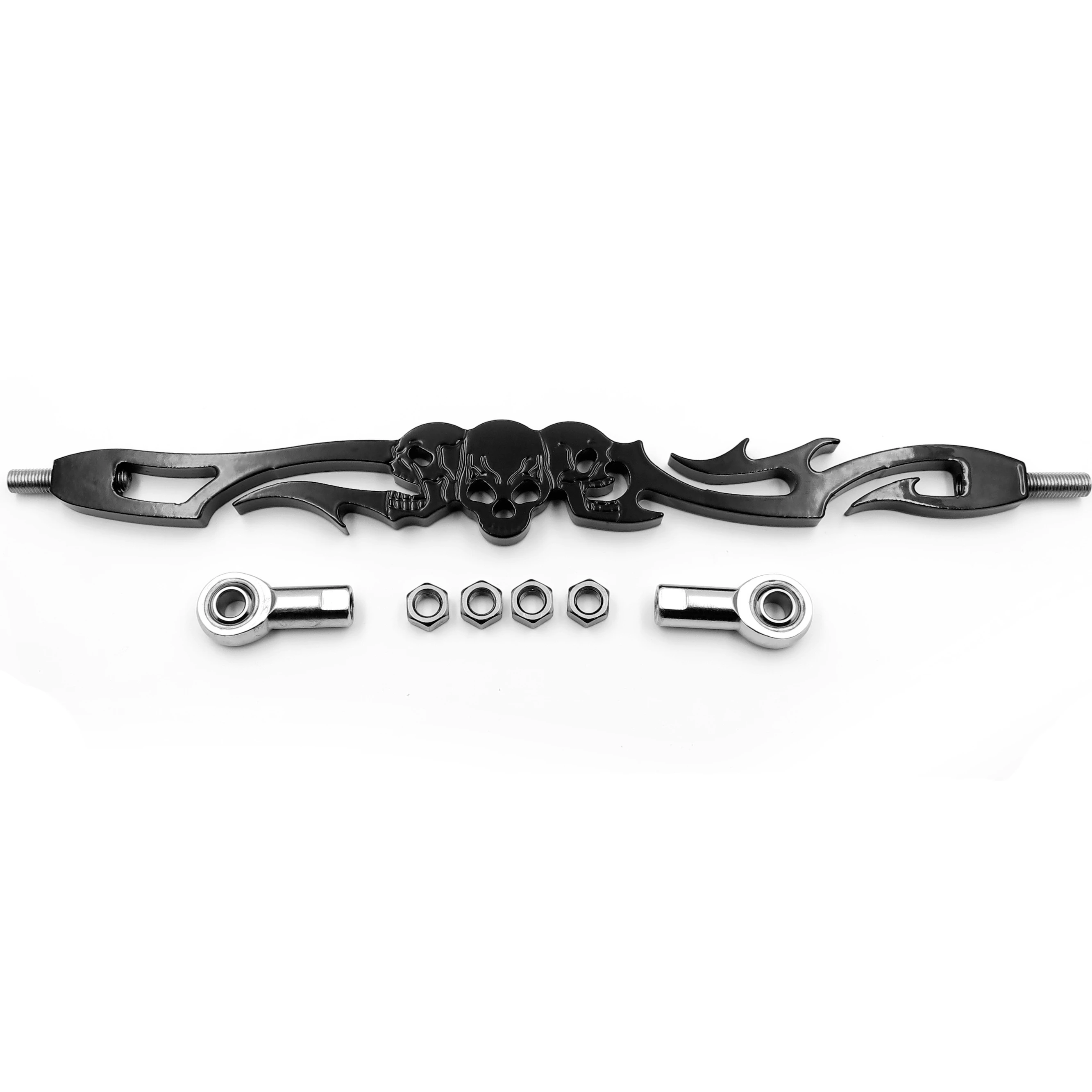 Aftermarket мотоцикл части черный череп сдвижная связь для Harley Davidon Softail FXDWG Dyna широкое
