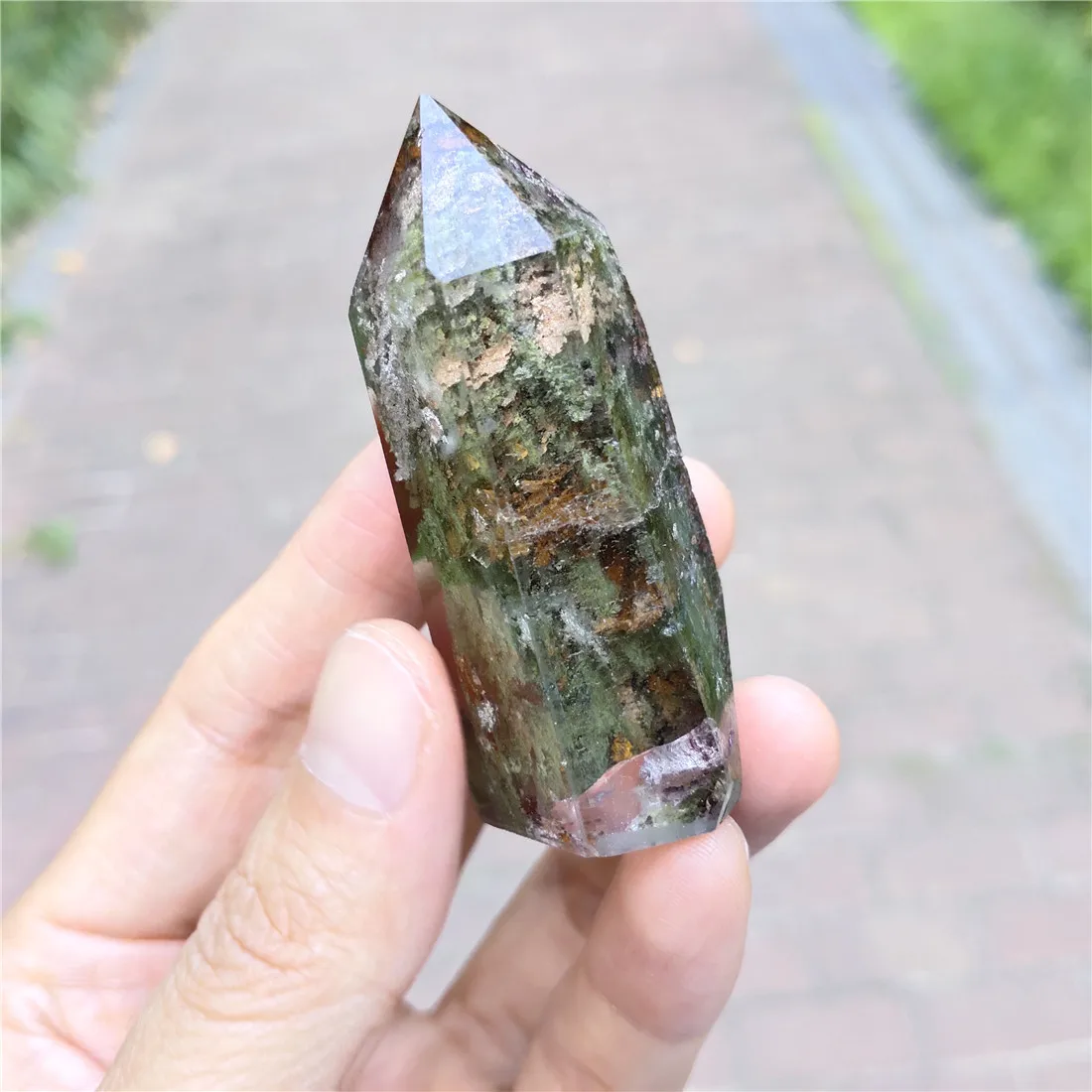 Phantom Crystal Quartz Tower натуральные камни Ghost Wicca Cristal Islande Pierre Naturelle crestaux Healing домашний декор. Медитация