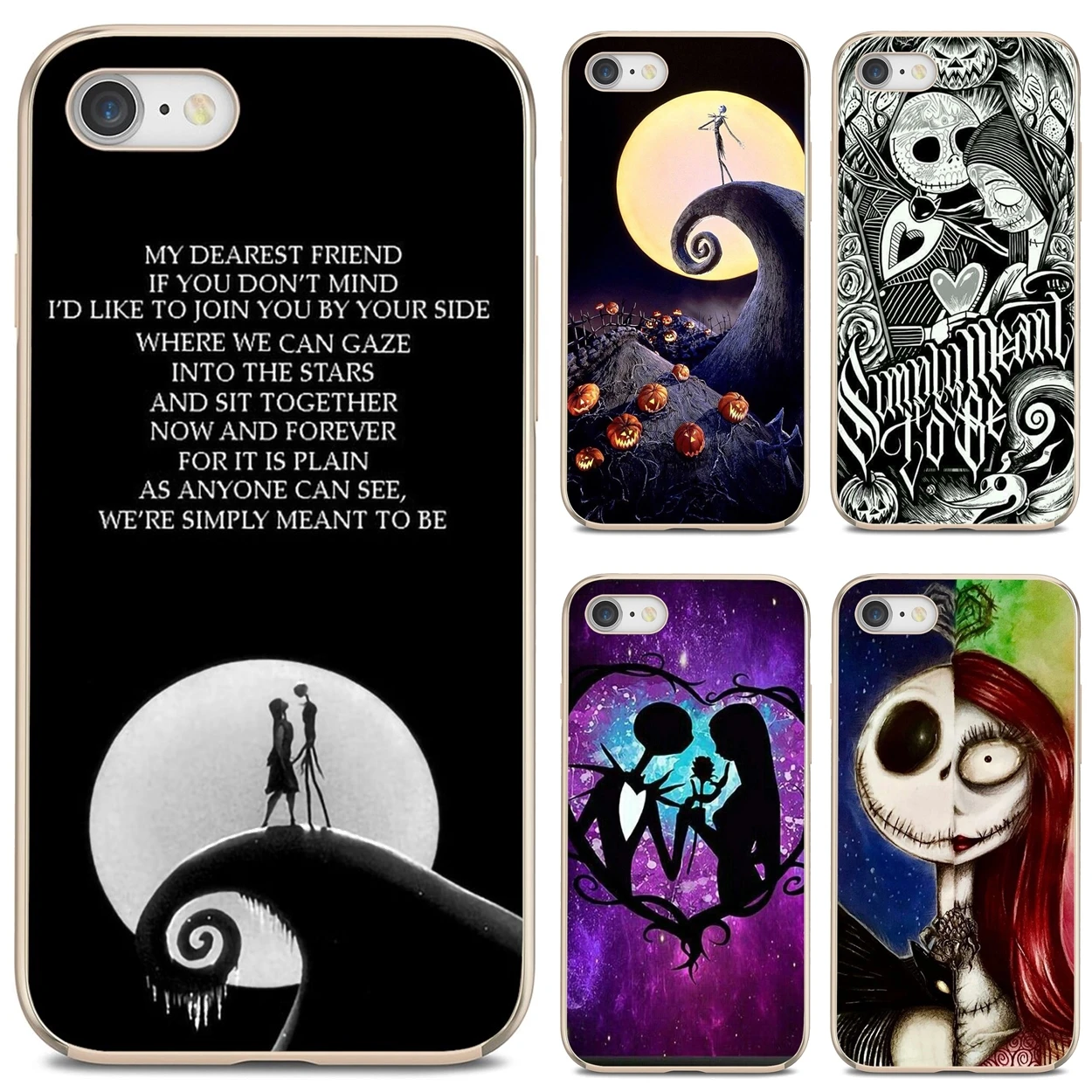 Christmas-D-Jack-Sally-C-Halloween Nightmare For Xiaomi mi Redmi Note 3 4 4X 5 6 7 8 8t 9 9s 9t 10 pro lite Phone Case | Мобильные