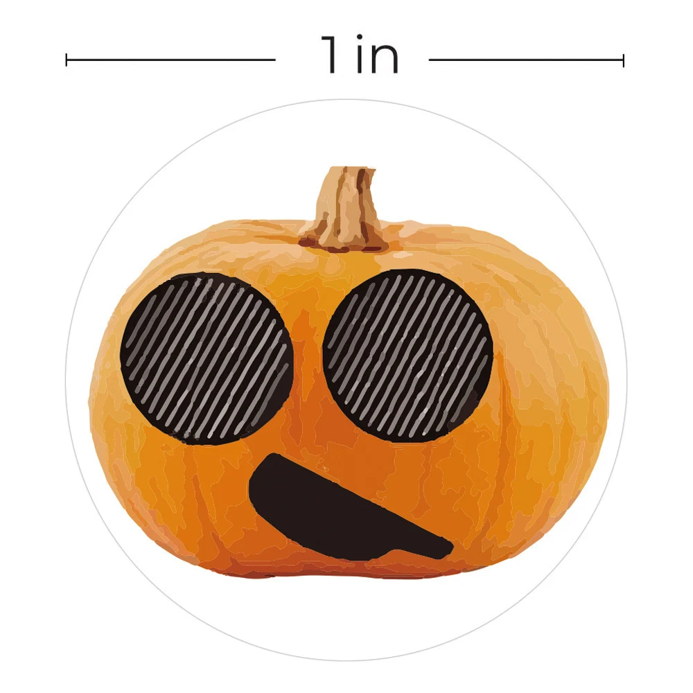 50–500 Stück Halloween-Aufkleber, rund, selbstklebend, Etikett, Papier, Süßigkeiten, Taschen, Aufkleber, Paket, Siegel, Geschenkverpackung, Versiegelung, Basteln – Detail 19