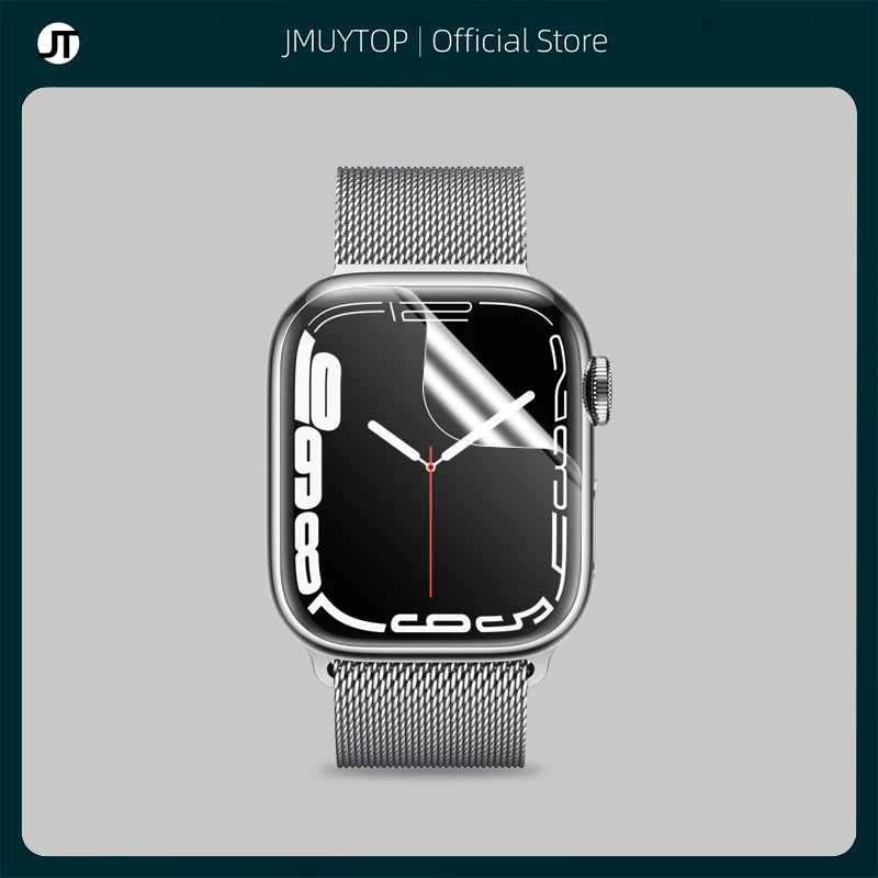 Защитная пленка для Apple Watch Series 7 45 мм 41 3D полная защита экрана iWatch прозрачное не