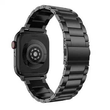 

Stainless Steel strap for Apple Watch band 44 mm 40mm iWatch band 42mm/38mm Butterfly buckle Metal Bracelet Apple watch 5 4 3 21