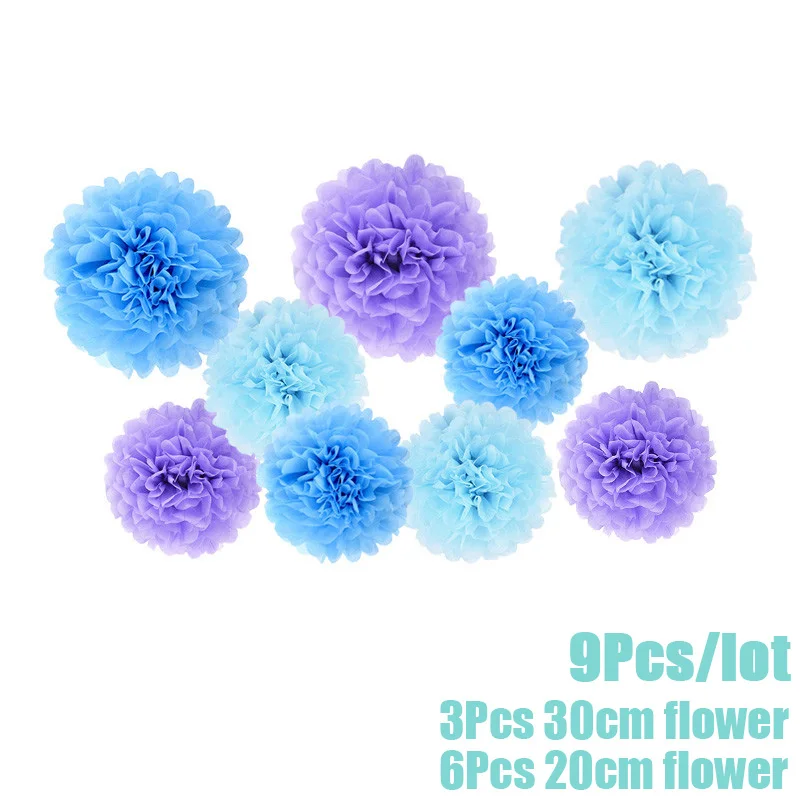 1set flower Девичьи вечерние платья Русалочки с хвостом русалки, воздушные шары Русалочки на день рождения, пригласительные открытки, детские украшения для вечеринок на день рождения - Цвет: 1set flower