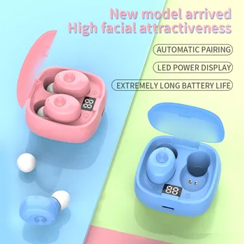 

WIN HOW Earphones Tws Mini Auto Charging Box Sports Handsfree Wireless Bluetooth 5.0 Double Headset Universal Fashion Ear Buds