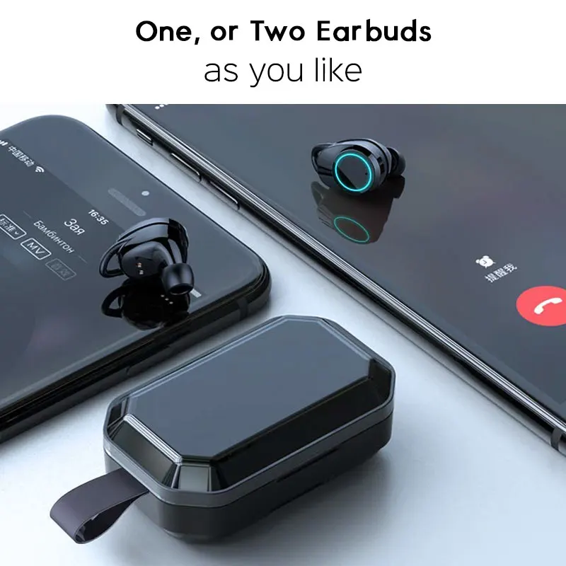 Улучшенная версия сенсорных беспроводных наушников стерео звук Bluetooth V5.0