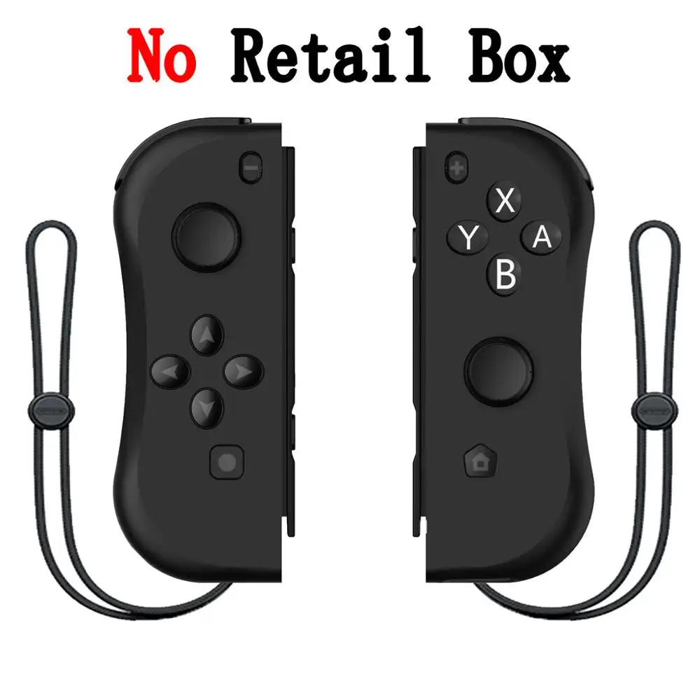 Black No Box Управление Bluetooth Джойстик для Joycon Joy Con геймпад Nitendo nintendo Zend переключатель управление Лер триггер джойстик игровая консольная панель - Цвет: Black No Box