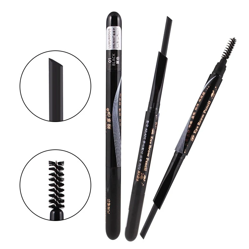 Double-end Eyebrow Pencil Waterproof Smudge-proof Easy To Use Eyebrow Pen Cosmetic