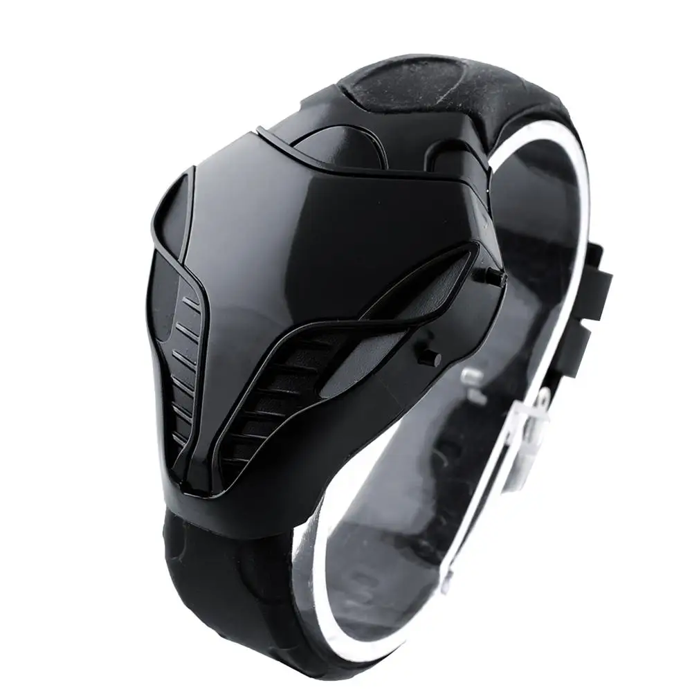 

Unisex Sports LED Watches Cobra Sport Watch Black Color Digital Electronic Triangle watches Dial Silicone Clock digital relogio