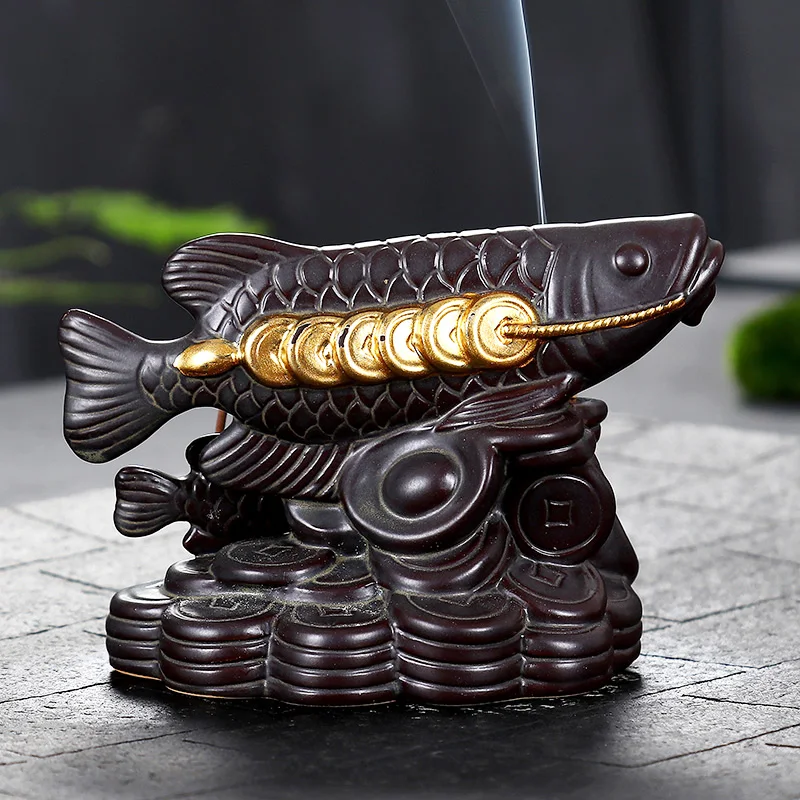 Поджигатель для благовоний Lucky Fish керамическая курильница с дополнительными