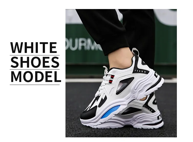 Мужская теннисная обувь; Новинка; высококачественные Нескользящие дышащие кроссовки для увеличения роста; мужские износостойкие спортивные кроссовки для тенниса