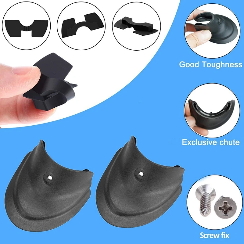 5 Piece Include 1 Pair Splashproof Fender Fish Tail and 3 Pieces Vibration Dampers for Xiaomi M365/ M365 Pro Scooter Replacement