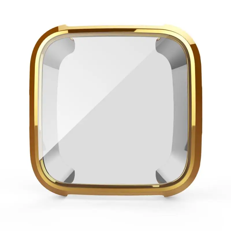 For Fitbit Versa Ultra-thin Soft Plating TPU Case Cover Full Protection Silicone Cases Wearable Devices Protector TSLM1