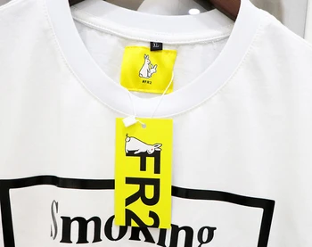 

No Smoking T Shirt FXXKING Rabbits Two Men Women T-shirt #FR2 T Shirts FR2