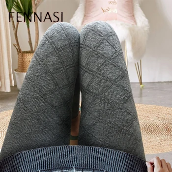 

FENNASI Women Warm Tights Female Fashion Korean Style Sweet Mesh Pattern Comfortable Sexy Tight Plaid Cute Women's Pantyhose