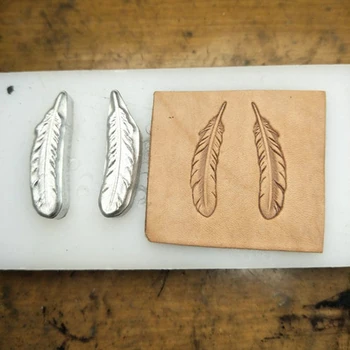 

design Leather craft template DIY feather stamping metal mould