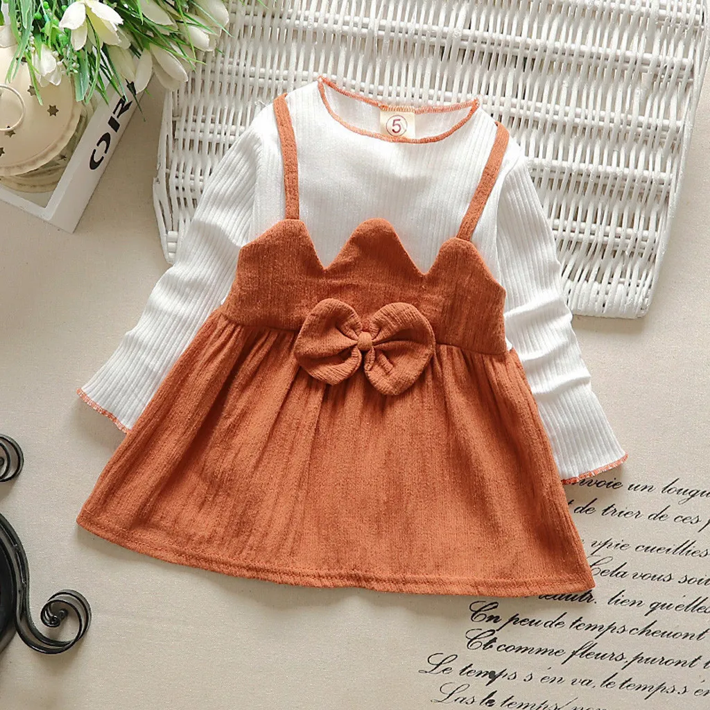 Платье для маленьких девочек детская одежда roupas, одежда для маленьких девочек Полосатые праздничные платья принцессы с бантом в стиле пэчворк L30806