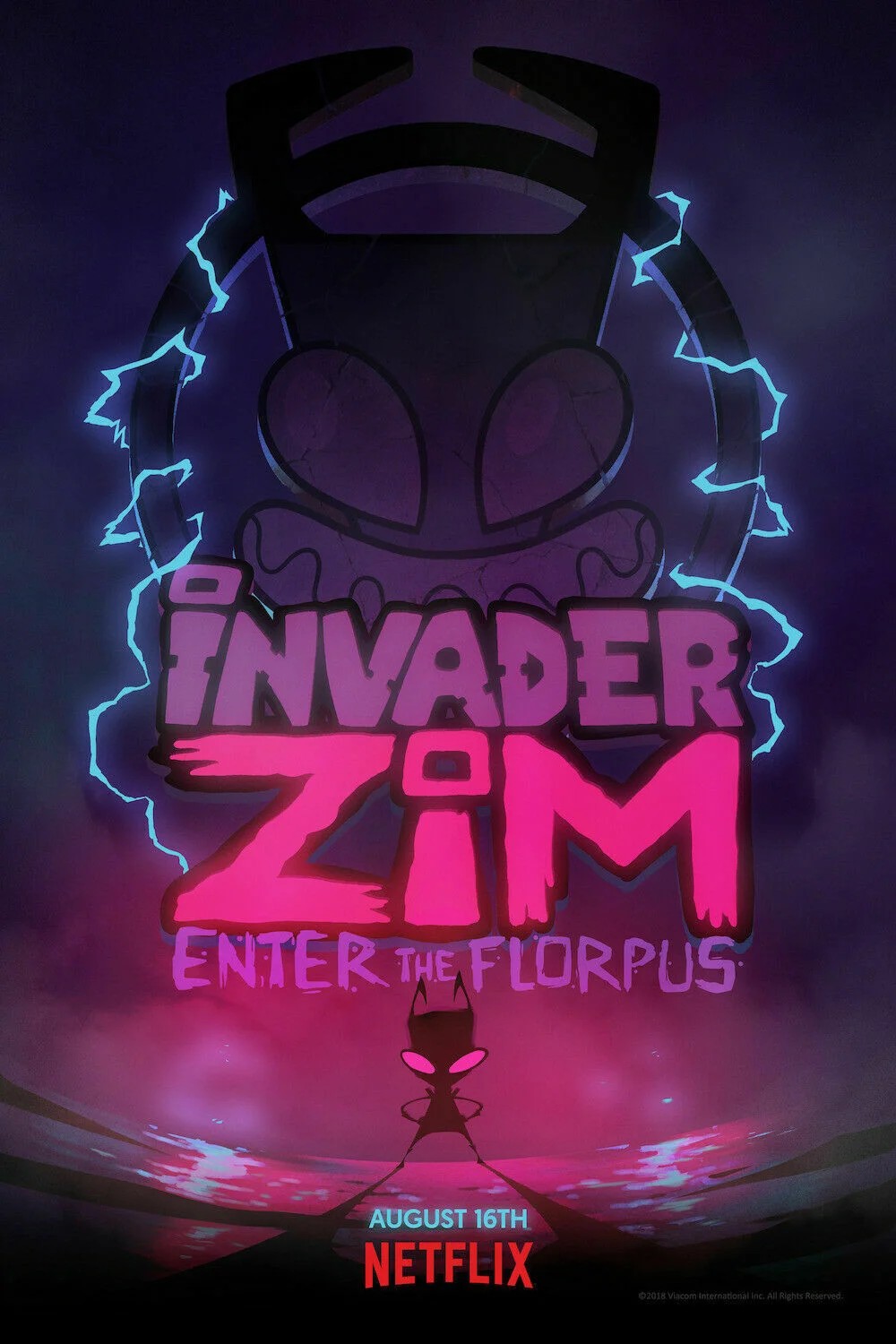 Custom Posters Zim Invader Zim Art Home Room Interior Silk Poster Mural