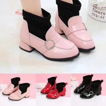 

Toddler Infant Kids Baby Boys Girls Fashion Elegant Leather Solid Ankle Sport Shoes Boots kids shoes Sapato bota infantil New