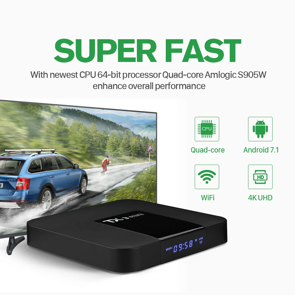  TX3 mini Arabic IPTV Android 7.1 S905W Quad Core with QHDTV Subscription 1 year France Belgium Neth