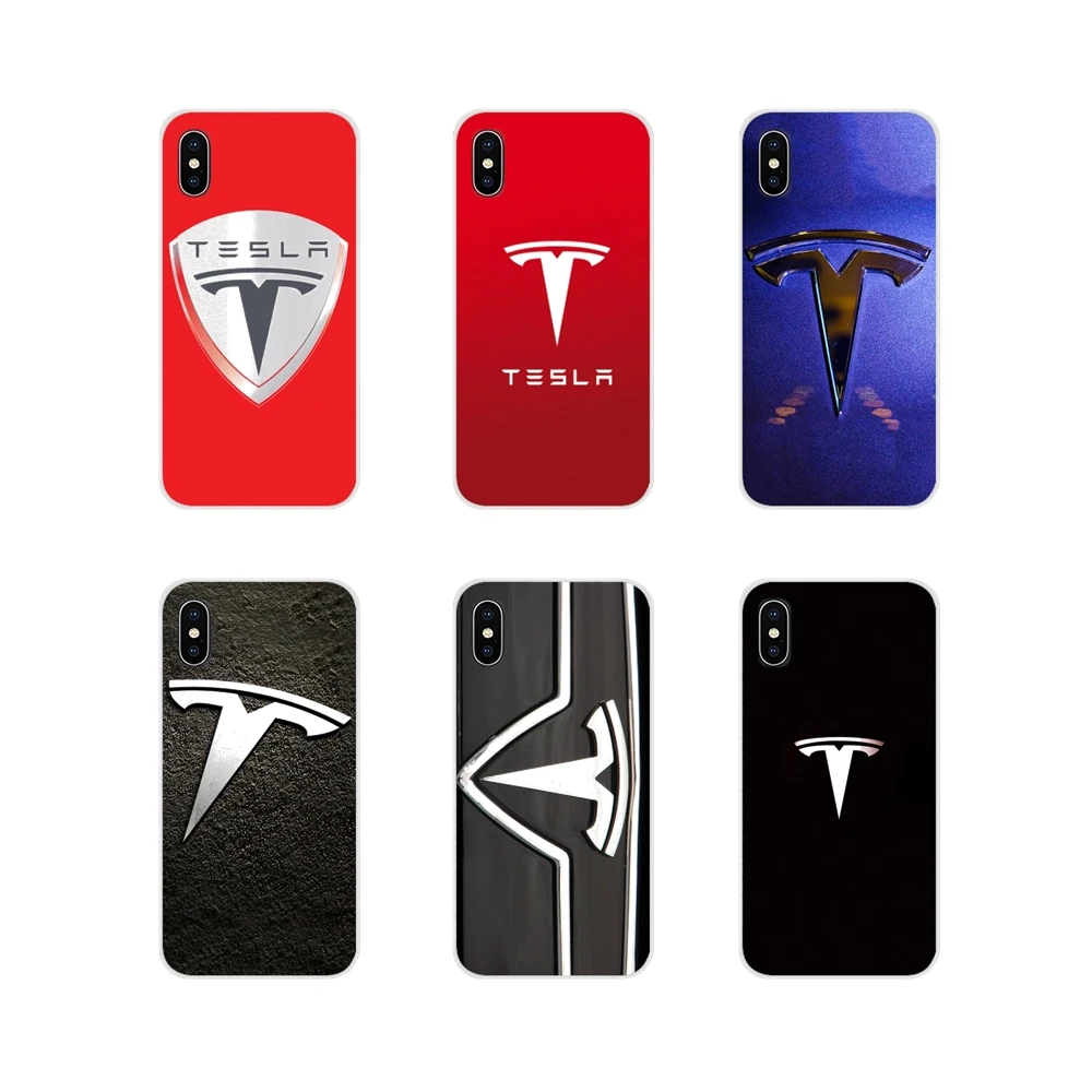 Super Electric Car Tesla car logo Silicone Cases Cover For Apple iPhone X XR XS 11Pro MAX 4S 5S 5C SE 6S 7 8 Plus ipod touch 5 6 | Мобильные