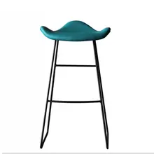 Барный стул с высокой ногой современный простой индивидуальный модный бар ресторан книжный магазин металлический Железный арт стул для отдыха