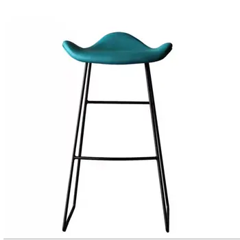 

Bar Chair High Foot Modern Simple Personality Fashion Bar Restaurant Bookstore Metal Iron Art Leisure Stool