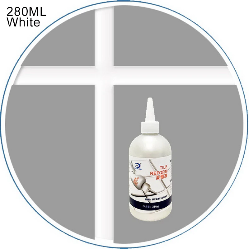 280 мл клей для ремонта плитки Refill Agent эпоксидный водонепроницаемый герметик для затирки шва пола зазор ремонт Mouldproof восстановление плитки линии затирки - Тип аромата: 280ml White