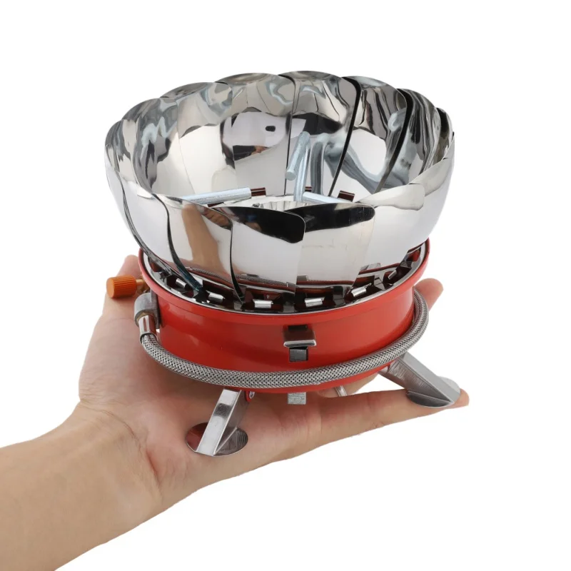 

Windproof Stove Cooker Cookware Gas Burners For Camping Picnic Cookout BBQ With Extended Pipe Outdoor Gas Stove Furnace