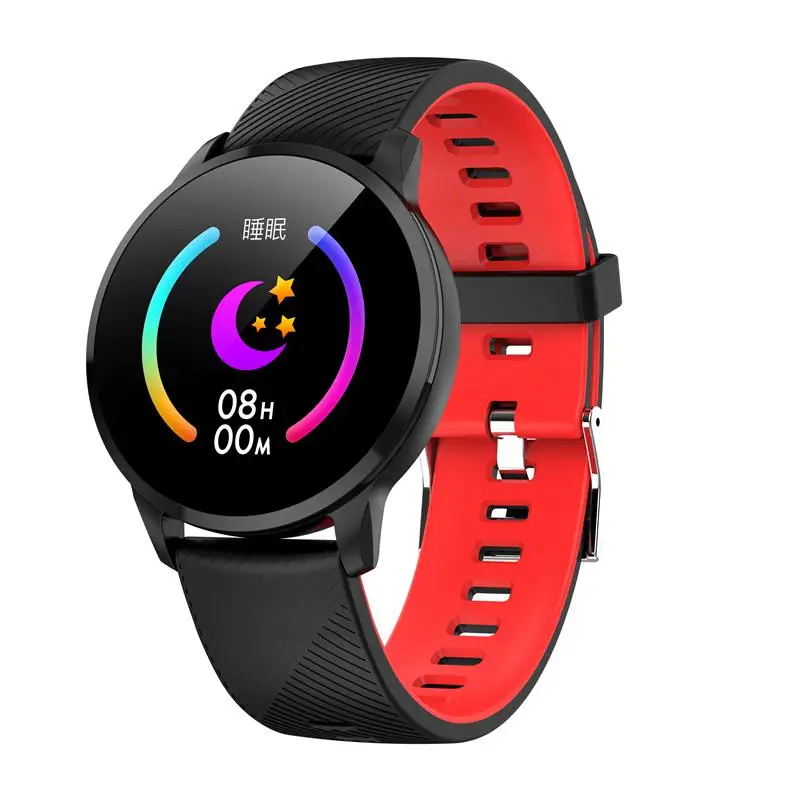 Black and Red 696 Y16 Смарт-часы водонепроницаемые фитнес-трекер часы пульсометр Монитор артериального давления Смарт-часы спортивный фитнес-браслет для женщин - Цвет: Black and Red