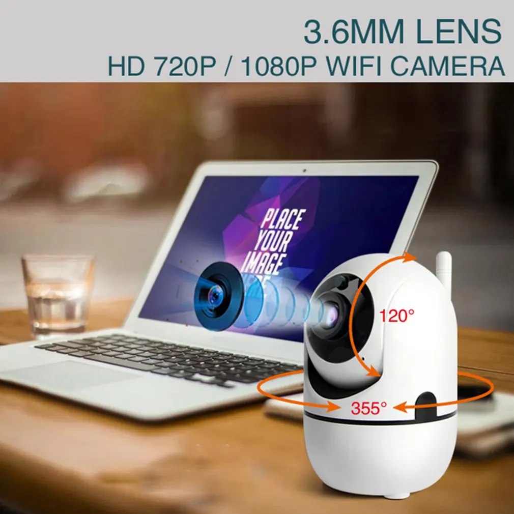 

1080P Automatic Tracking Wireless Surveillance Camera Wifi Network Remote Mobile Phone Housekeeping Artifact IPC