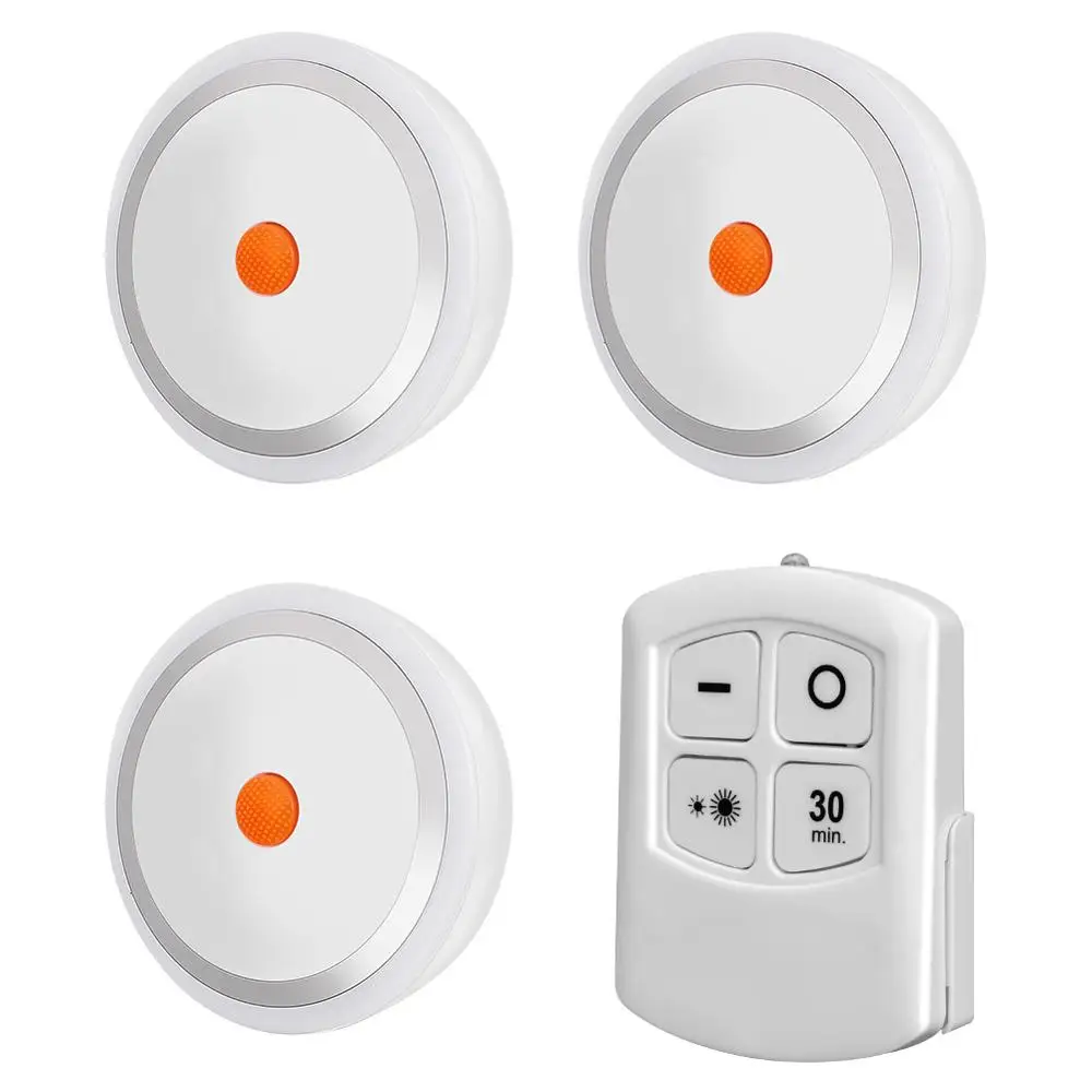 

LED Under Cabinet Light with Remote Control Battery Operated LED Closets Lights for Wardrobe Bathroom lighting