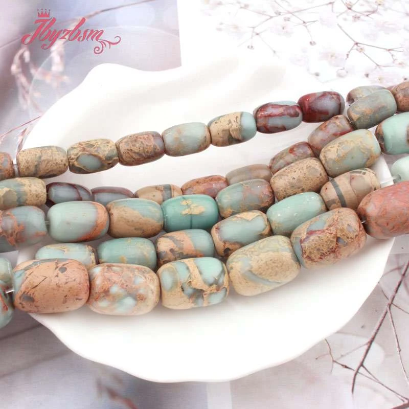 

8x12,10x14,12x16mm Multicolor Column Shoushan Beads Loose Natural Stone Beads For DIY Necklace Bracelets Jewelry Making 15"