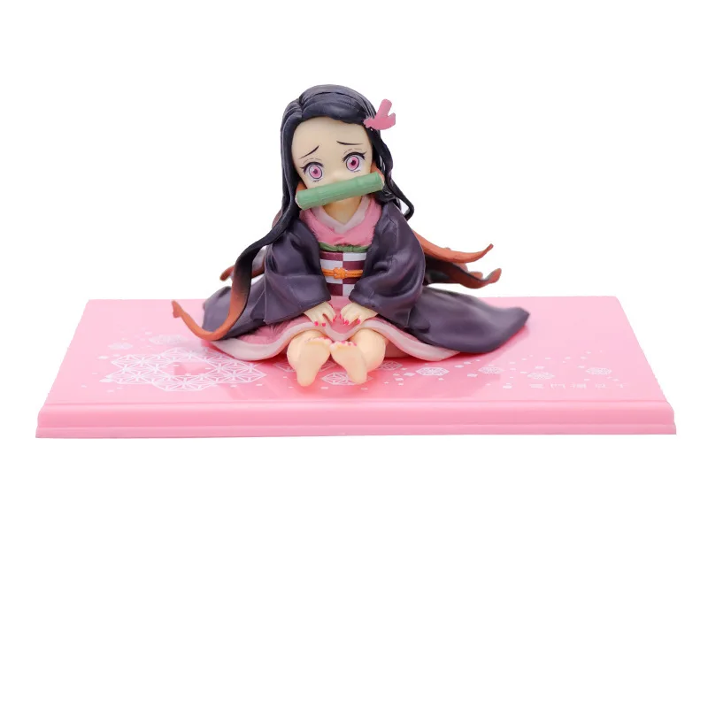 Anime Figure Demon Slayer Kimetsu No Yaiba Kamado Nezuko Sitting Position Pvc Action Figure Model Toys Collectible Model Gifts Action Toy Figures Aliexpress