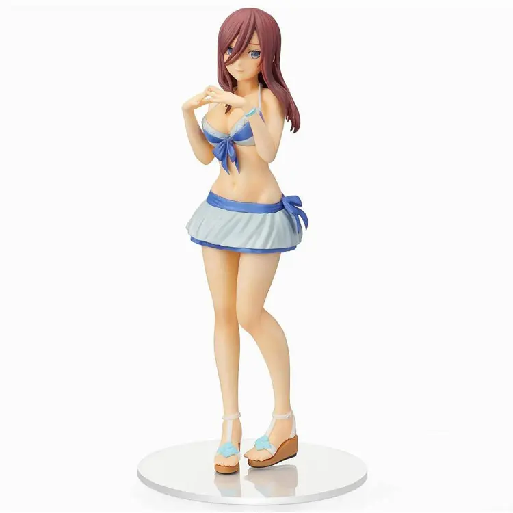 

2021 In stock Japanese original anime figure The Quintessential Quintuplets Nakano Miku swimsuit ver action figure